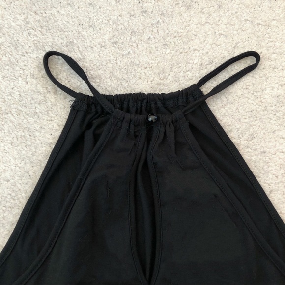 2 for $25🌼 SHEIN Black Keyhole back Halter Romper - Picture 6 of 10